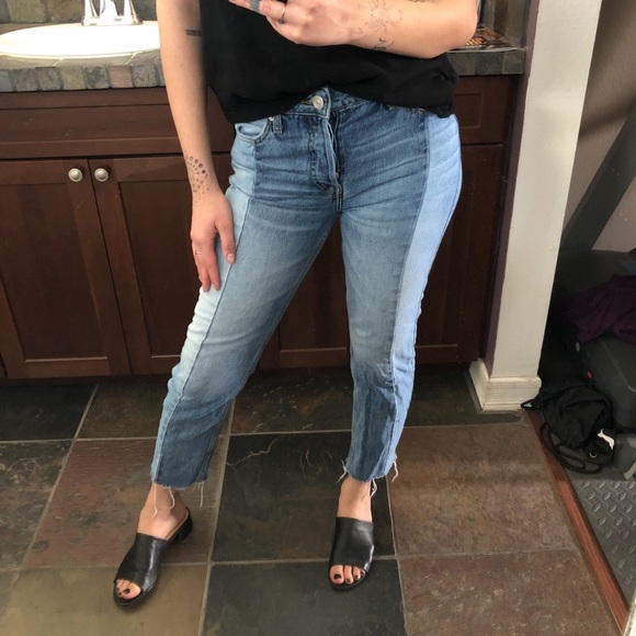 two tone jeans urban outfitters